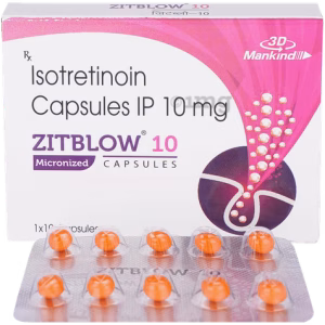 Isotretinoin 10mg (Zitblow 10mg Soft Gelatin Capsule)